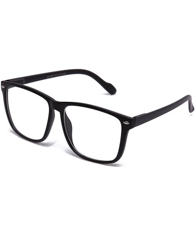 Oversized Hot Sellers Nerd Geeky Trendy Cosplay Costume Unique Clear Lens Fashionista Glasses - 1875 Black - CG11OCCW4N5 $19.25