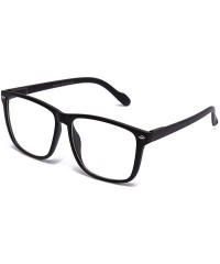 Oversized Hot Sellers Nerd Geeky Trendy Cosplay Costume Unique Clear Lens Fashionista Glasses - 1875 Black - CG11OCCW4N5 $9.63