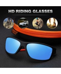 Sport Polarized Driving Sunglasses TR90 Unbreakable Frame for Men Women Running Cycling FDA Approved - Blue - CW18LTLQSII $23.73