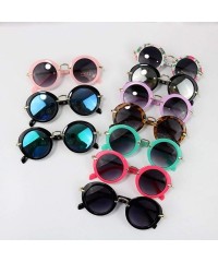 Wrap 2019 New Pattern Baby Girls Sunglasses Er UV400 Protection Boys Metal Rimmed Cool Goggles - Xxx10-7 - CK199CH98I3 $31.72