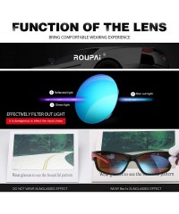 Sport Polarized Driving Sunglasses TR90 Unbreakable Frame for Men Women Running Cycling FDA Approved - Blue - CW18LTLQSII $23.73