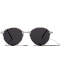 Round Women Nearsighted sunglasses Myopic Polarized Sunglasses Brand Designer Small frame Round glasses - CE18SMZ4TKQ $18.74