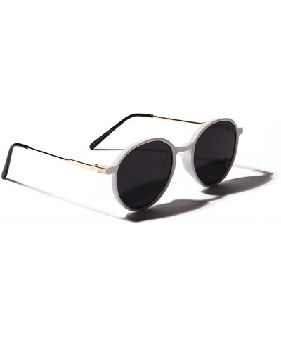 Round Women Nearsighted sunglasses Myopic Polarized Sunglasses Brand Designer Small frame Round glasses - CE18SMZ4TKQ $18.74