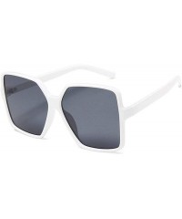 Square New Fashion Unisex Eyewear Casual Square Shape Big-frame Sunglasses Sunglasses - Type 7 - CV199XX0SCL $16.28