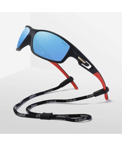 Sport Polarized Driving Sunglasses TR90 Unbreakable Frame for Men Women Running Cycling FDA Approved - Blue - CW18LTLQSII $23.73