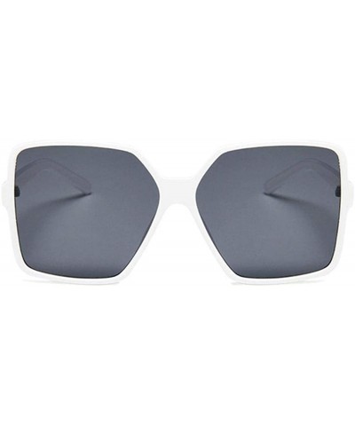 Square New Fashion Unisex Eyewear Casual Square Shape Big-frame Sunglasses Sunglasses - Type 7 - CV199XX0SCL $16.28