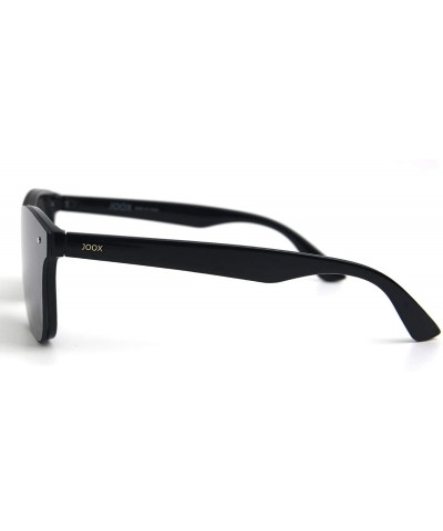 Square Rimless One Piece Mirrored Reflective Sunglasses for Men Women UV400 Lens - C2180M6QSKE $10.21