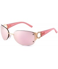 Aviator Polarized wide-leg sunglasses- stainless steel frame wide leg sunshade - C - CF18RX9UIOI $52.16
