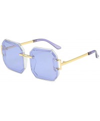 Rectangular Ladies Rectangular Polarized Sun- Stylish Large Frame UV Protection - C5 - CB197HR44S4 $41.81