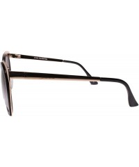 Cat Eye Classy Gorgeous Elegant Fancy Upscale Womens Cat Eye Sunglasses - Gold / Black - CJ199ERED3X $25.38