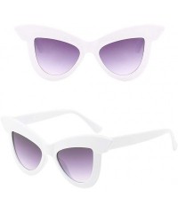 Oversized Sunglasses for Women Cat Eye Vintage Sunglasses Retro Oversized Glasses Eyewear - A - CS18QMXS5O6 $11.18