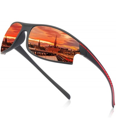 Goggle Men's Polarized Sunglasses Sports Sunglasses Dust Mirror Riding Glasses 2020 Fashion Mens Goggle - Red - CU192RAKNWE $...