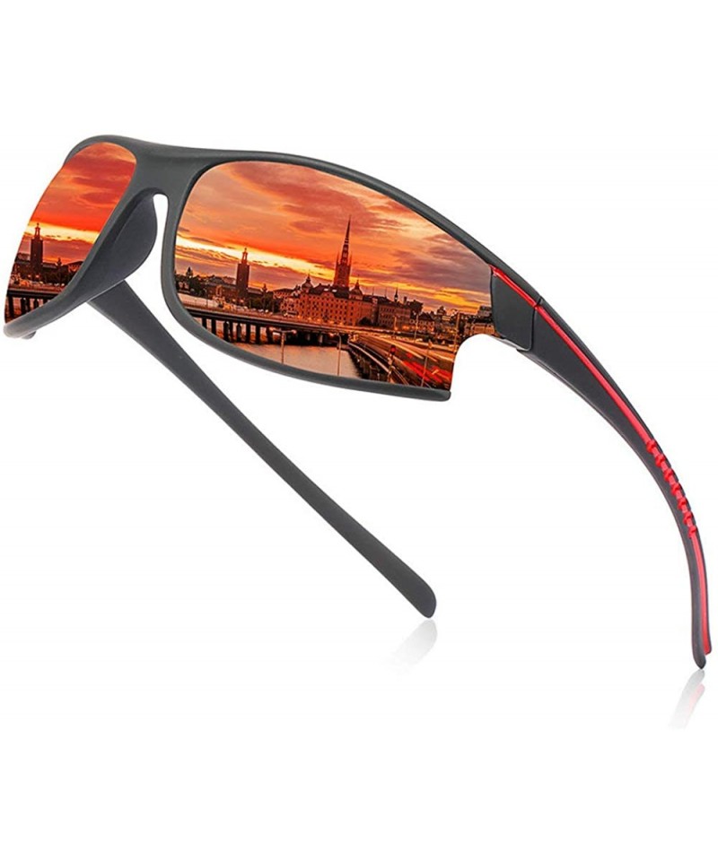 Goggle Men's Polarized Sunglasses Sports Sunglasses Dust Mirror Riding Glasses 2020 Fashion Mens Goggle - Red - CU192RAKNWE $...