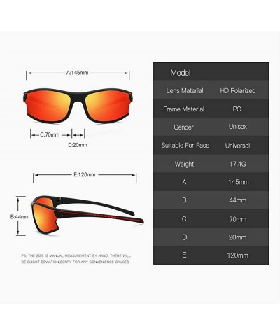 Goggle Men's Polarized Sunglasses Sports Sunglasses Dust Mirror Riding Glasses 2020 Fashion Mens Goggle - Red - CU192RAKNWE $...