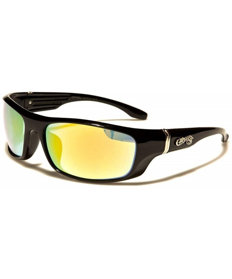 Sport Motorcycle Biker Riding Wrap Around Stylish Sport Sunglasses - Multicolor - CD197046YOR $15.59