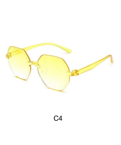 Rimless New Sunglasses Transparent Gradient Sunglasses Multicolor Party Favors Big Rimless Sunglasses INS HOT - Type 4 - C119...
