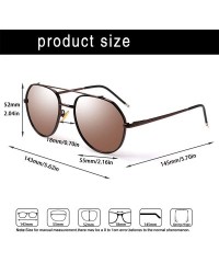 Oval Ultra Lightweight Metal Frame Polarized Sunglasses UV400 Protection Sun Glasses For Men/Women - CK1992757W4 $11.32