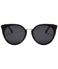 Cat Eye Fashion Polarized Sunglasses Women Cat Eye 100% UV400 Eyeglasses Anti Glare B7000 - Black - CD196DCTHQH $12.96