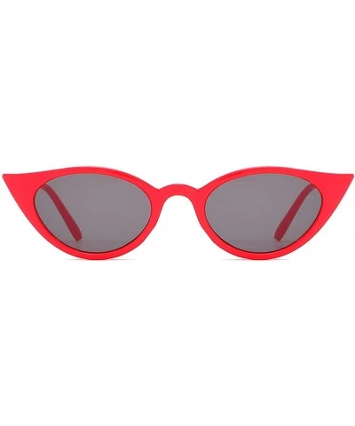 Sport Retro Classic Oval Sunglasses for Women AC PC UV 400 Protection Sunglasses - Red - CN18SAR4ODI $28.18