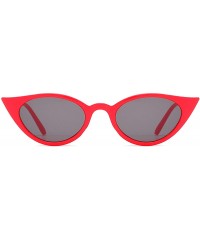 Sport Retro Classic Oval Sunglasses for Women AC PC UV 400 Protection Sunglasses - Red - CN18SAR4ODI $11.58