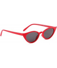 Sport Retro Classic Oval Sunglasses for Women AC PC UV 400 Protection Sunglasses - Red - CN18SAR4ODI $11.58