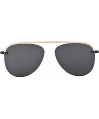 Aviator Sunglasses Customized Progressive Glasses MATDC3039 - Gold Frame - C418TS9QL85 $26.11