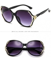 Round Mens Womens Rose Big Frame Retro Vintage Sunglasses Eyeglasses - D - CW1945CT85C $18.27