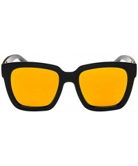 Oval Sunglasses Polarized Goggles Eyeglasses Glasses Eyewear - Orange - CB18QO09L8Q $10.87