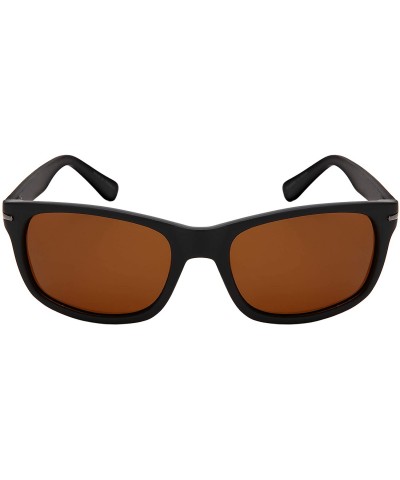 Wayfarer Vintage Horn Rim Square Polarized Sunglasses for Women Men Fishing Sunglass 1414-P - CI18MD50XZQ $18.97