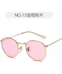 Square Retro Round Sunglasses Women Brand Designer Mirror Sun Glasses Vintage Metal Luxury Female Shades UV400 - 6 - CX198A5D...