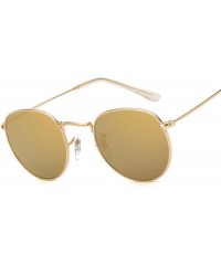 Square Retro Round Sunglasses Women Brand Designer Mirror Sun Glasses Vintage Metal Luxury Female Shades UV400 - 6 - CX198A5D...