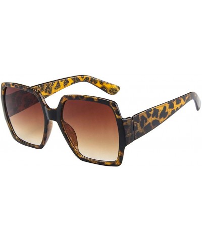 Square Oversized Sunglasses Polarized Fashion - C - C7196ESZRMA $8.02