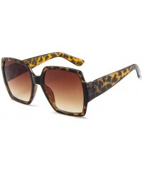 Square Oversized Sunglasses Polarized Fashion - C - C7196ESZRMA $8.02
