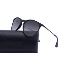 Oval Vintage Round Sunglasses for Women Scratch Resistant UV Protection Beach Shades for Driving Outdoor - CW18U94XUDD $47.71