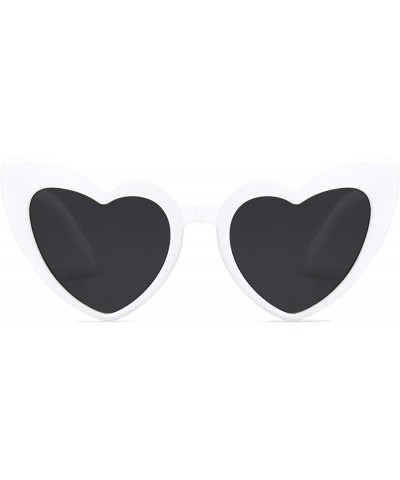 Aviator Heart Shaped Sunglasses Clout Goggle Vintage Cat Eye Mod Style Retro Glasses Kurt Cobain SJ2062 - CN18K0O43E8 $24.06