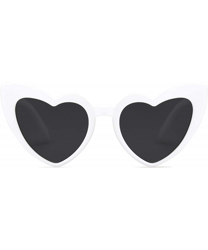 Aviator Heart Shaped Sunglasses Clout Goggle Vintage Cat Eye Mod Style Retro Glasses Kurt Cobain SJ2062 - CN18K0O43E8 $14.25