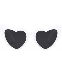 Aviator Heart Shaped Sunglasses Clout Goggle Vintage Cat Eye Mod Style Retro Glasses Kurt Cobain SJ2062 - CN18K0O43E8 $14.25