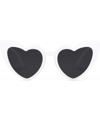 Aviator Heart Shaped Sunglasses Clout Goggle Vintage Cat Eye Mod Style Retro Glasses Kurt Cobain SJ2062 - CN18K0O43E8 $14.25