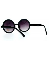 Oversized Round Circle Lens Wizard Plastic Mod Fashion Sunglasses - Black - CO120IUQPEX $10.31