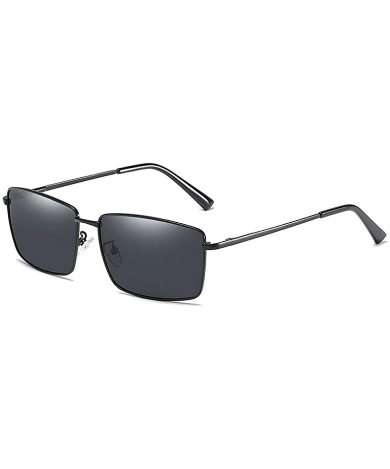 Square Fashion Sunglasses Men Myopia Polarized Sunglasses Brand Designer Metal Frame Shortsighted Glasses - CH18W2LSKD9 $25.94