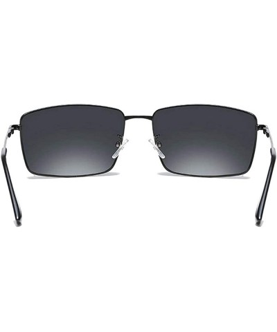 Square Fashion Sunglasses Men Myopia Polarized Sunglasses Brand Designer Metal Frame Shortsighted Glasses - CH18W2LSKD9 $25.94