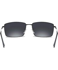 Square Fashion Sunglasses Men Myopia Polarized Sunglasses Brand Designer Metal Frame Shortsighted Glasses - CH18W2LSKD9 $25.94