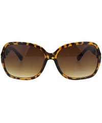 Butterfly Oceanic Gradient Lens Heart Shape Valentine Love Metal Rim Sunglasses - Tortoise Brown - CD185NMTMLN $12.52