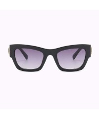 Oversized Women's sunglasses Fashion European and American personality rivet anti-ultraviolet ray - C - CM18Q0I0TI9 $28.03