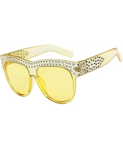 Wrap Unisex Fashion Patchwork Big Frame Sunglasses-Women Men Vintage Retro Glasses - A - C018Q6667ZT $17.52