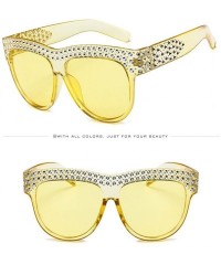 Wrap Unisex Fashion Patchwork Big Frame Sunglasses-Women Men Vintage Retro Glasses - A - C018Q6667ZT $17.29