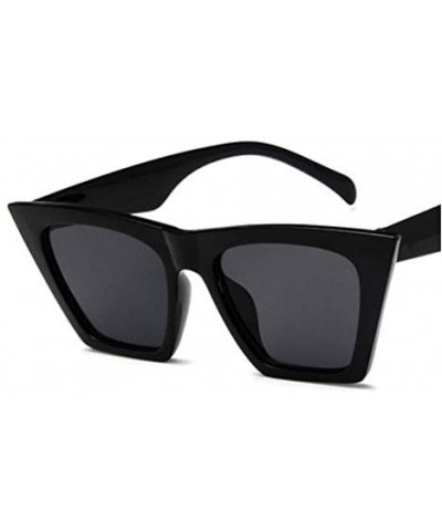 Cat Eye Sunglasses Personalized Colorful Versatile - Black Leopard - CJ198AAUW72 $41.04