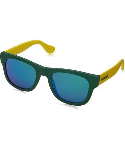 Square Paraty Square Sunglasses - Grn Yllw - C817WWTQ49M $68.39