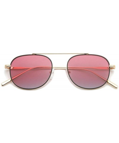 Round Fashion Ultralight Glasses Sunglasses Sunshade - Red - CJ18QQH4732 $23.82