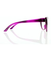 Cat Eye Women Magnification Stylish Vintage Cat Eye Tortoise Reading Glasses Readers - Purple - CB184ALN90Q $7.48